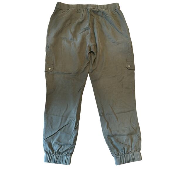 Banana Republic Women's TENCEL Cargo Jogger Steel Green Size M - Picture 3 of 9